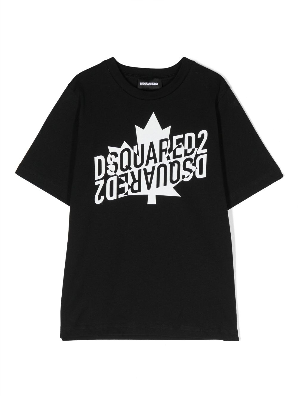 Dsquared2 Kids logo-print cotton T-shirt - Black von Dsquared2 Kids