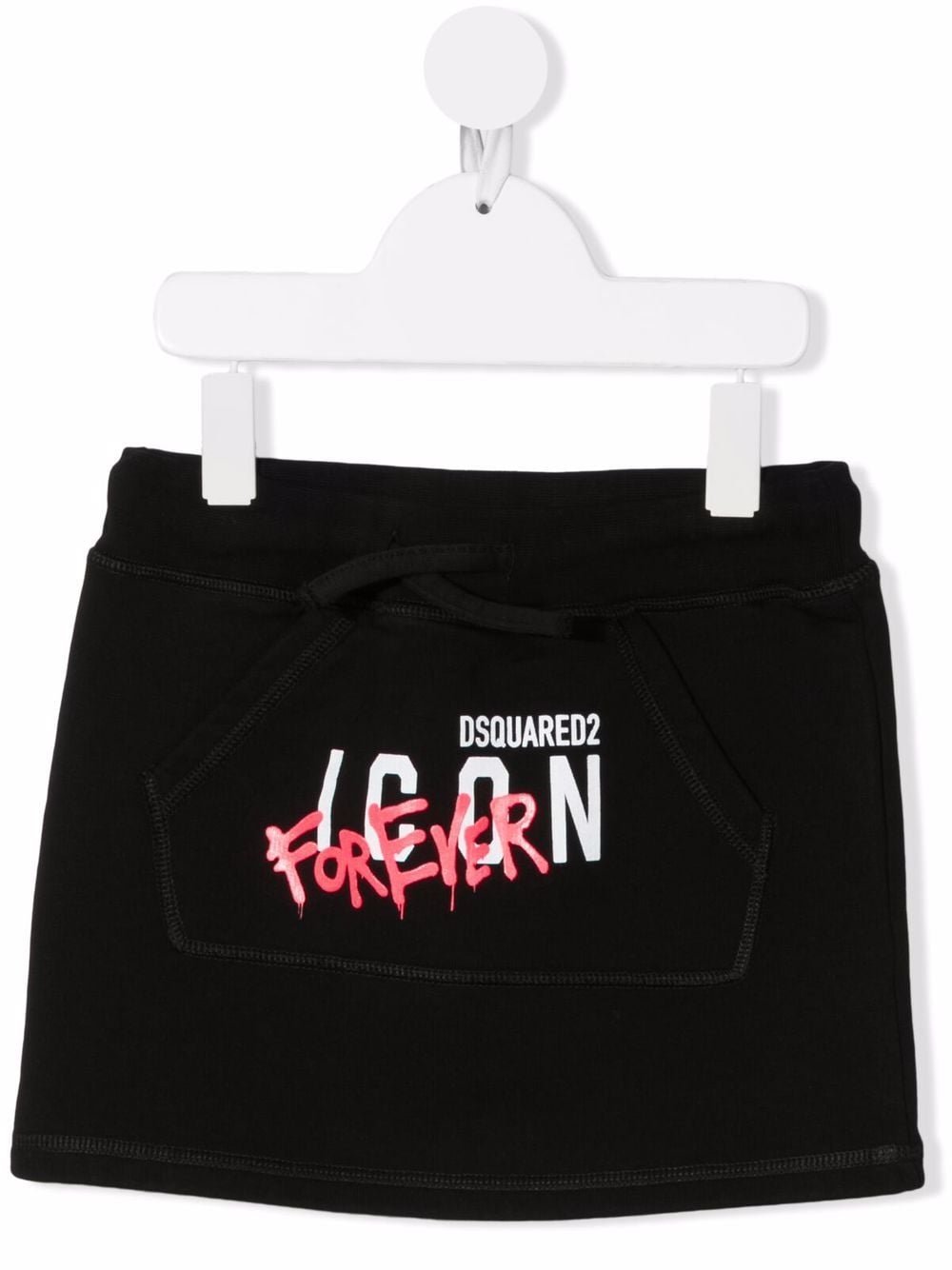 Dsquared2 Kids logo print skirt - Black von Dsquared2 Kids