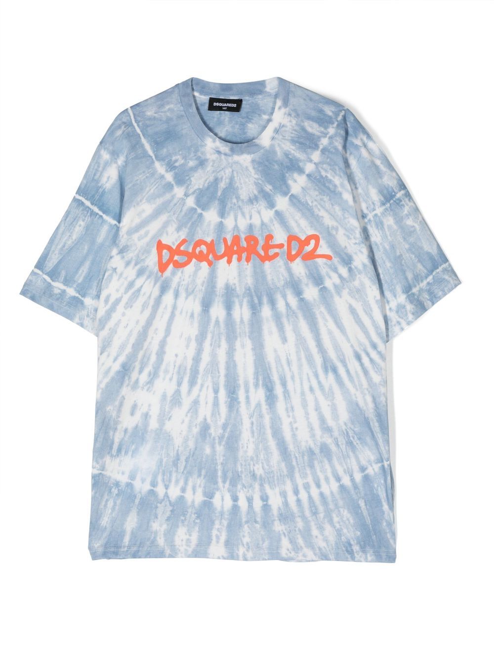 Dsquared2 Kids logo-print tie-dye t-shirt - Blue von Dsquared2 Kids
