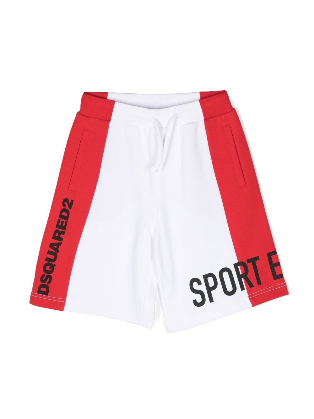 Dsquared2 Kids logo-print track shorts - White von Dsquared2 Kids