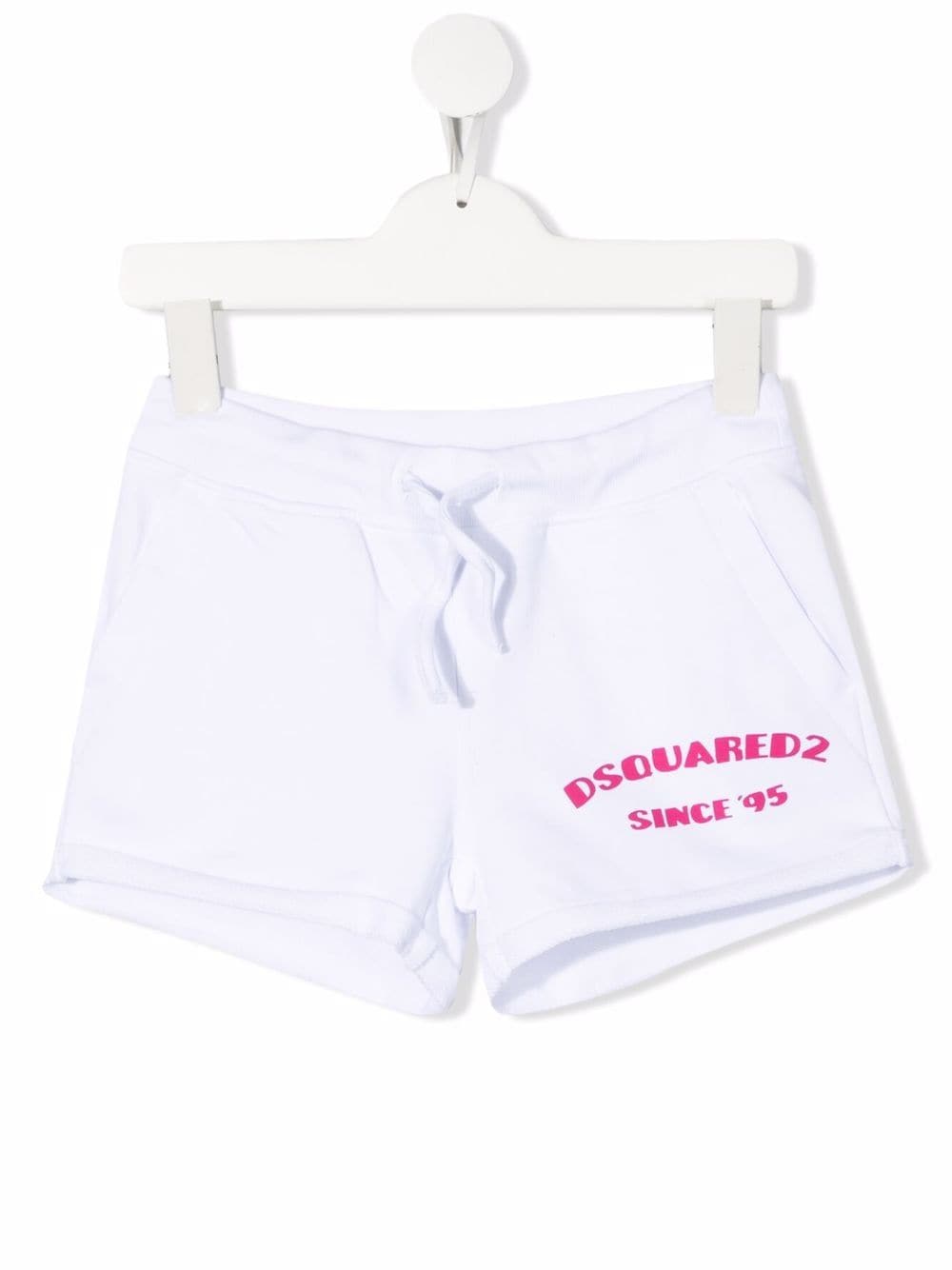 Dsquared2 Kids logo-print track shorts - White von Dsquared2 Kids