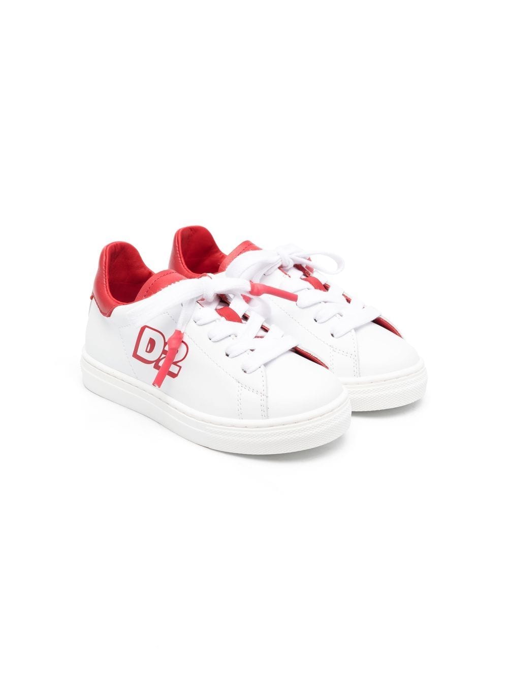 Dsquared2 Kids logo-print two-tone sneakers - White von Dsquared2 Kids