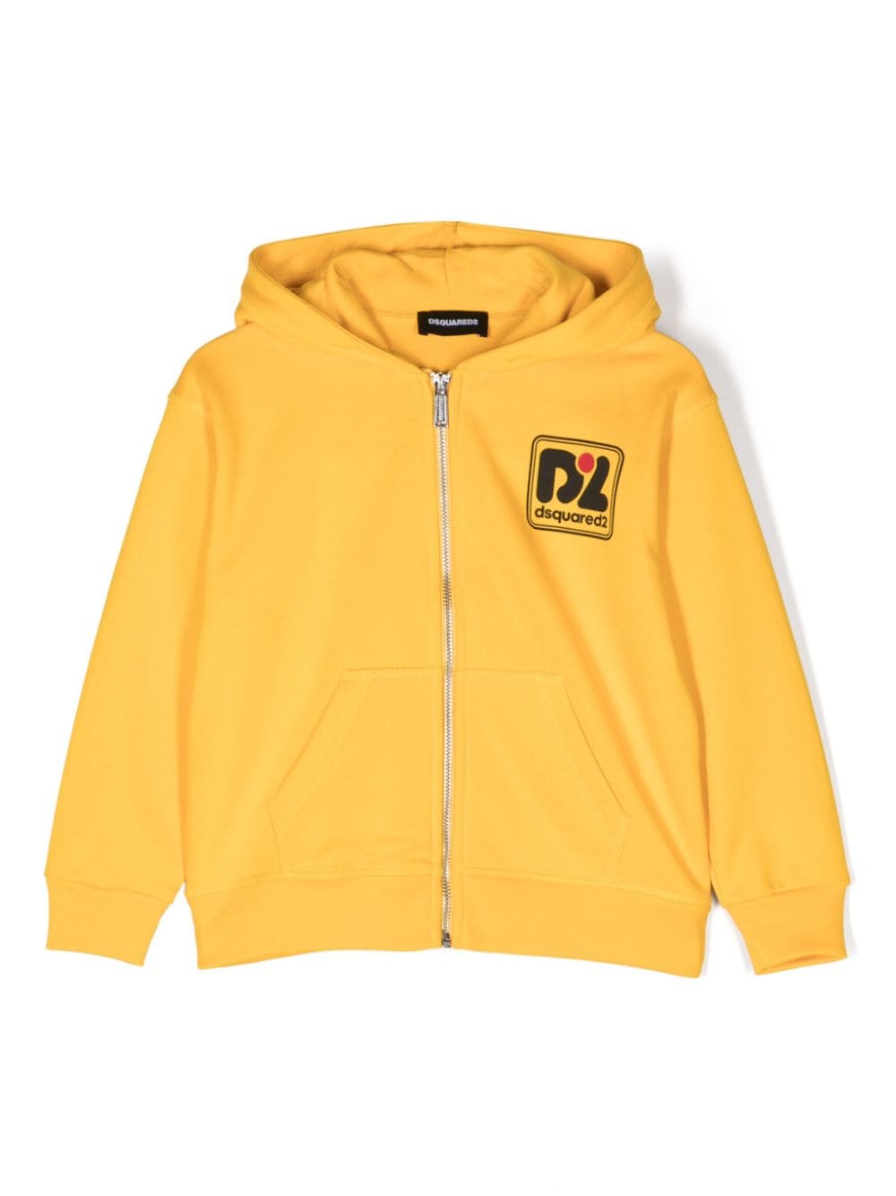 Dsquared2 Kids logo-print zip-up hoodie - Yellow von Dsquared2 Kids