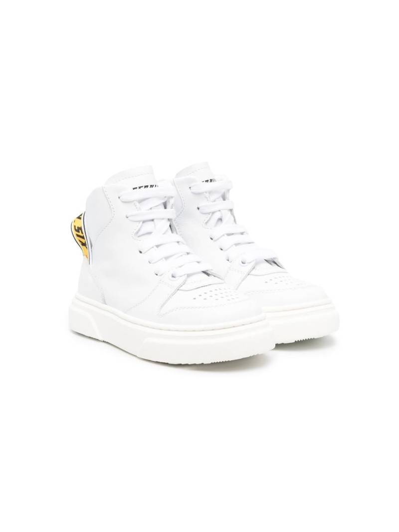 Dsquared2 Kids logo-strap high-top sneakers - White von Dsquared2 Kids