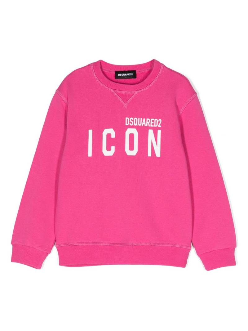 Dsquared2 Kids long-sleeve cotton jumper - Pink von Dsquared2 Kids