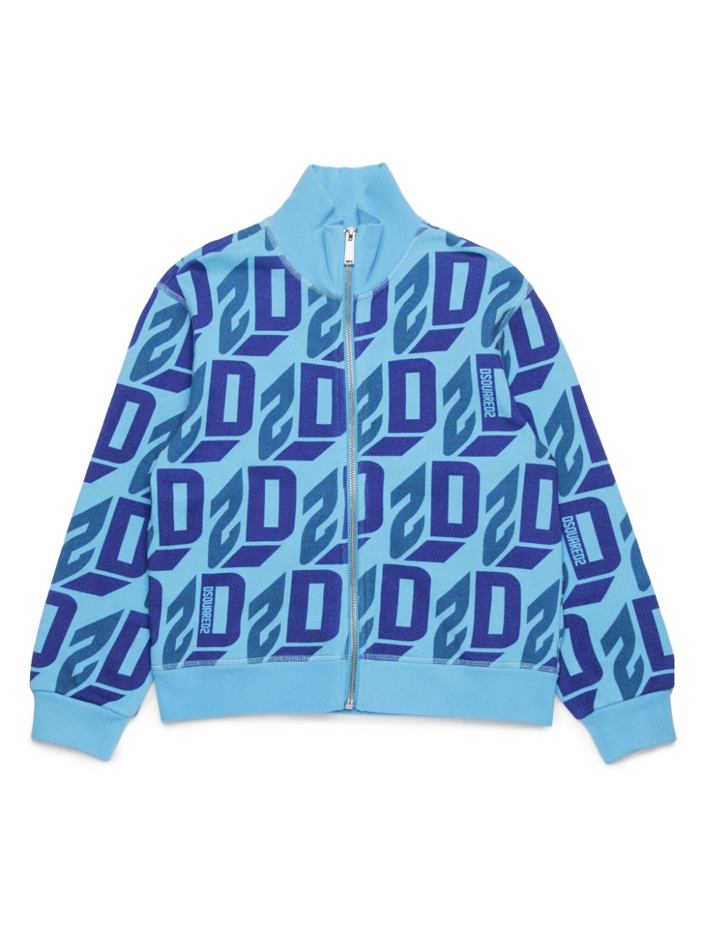 Dsquared2 Kids monogram-pattern cotton jacket - Blue von Dsquared2 Kids