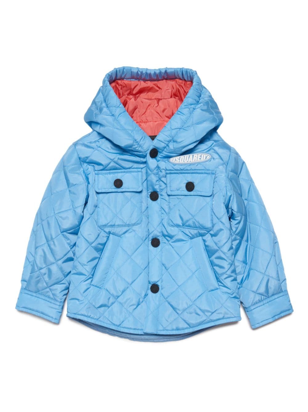 Dsquared2 Kids quilted hooded jacket - Blue von Dsquared2 Kids