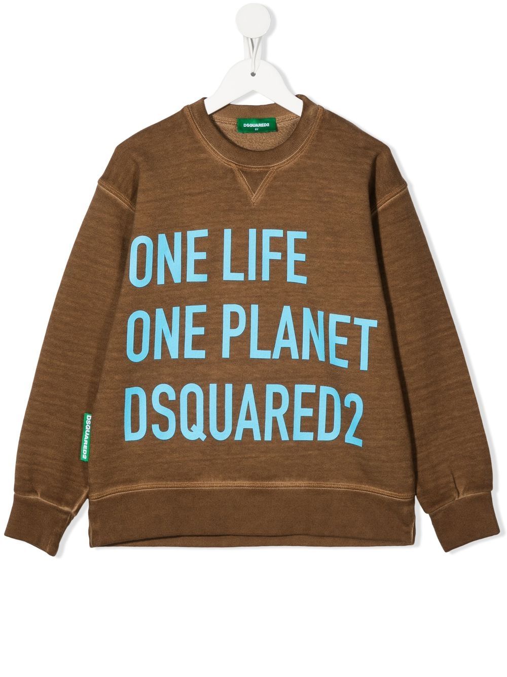 Dsquared2 Kids One Life One Planet sweatshirt - Brown von Dsquared2 Kids