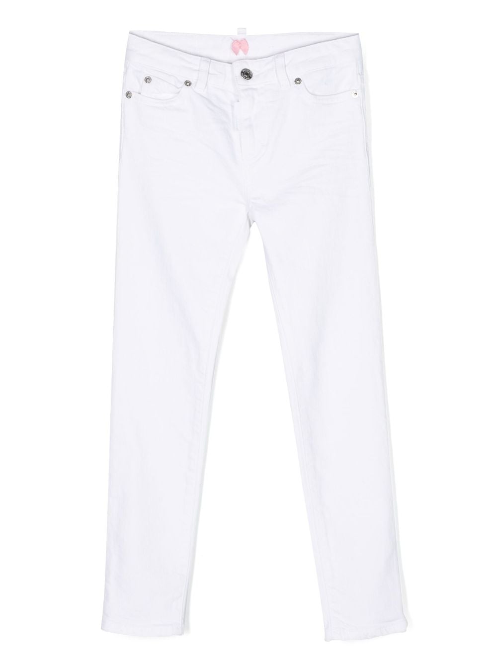 Dsquared2 Kids straight-leg cotton-blend jeans - White von Dsquared2 Kids