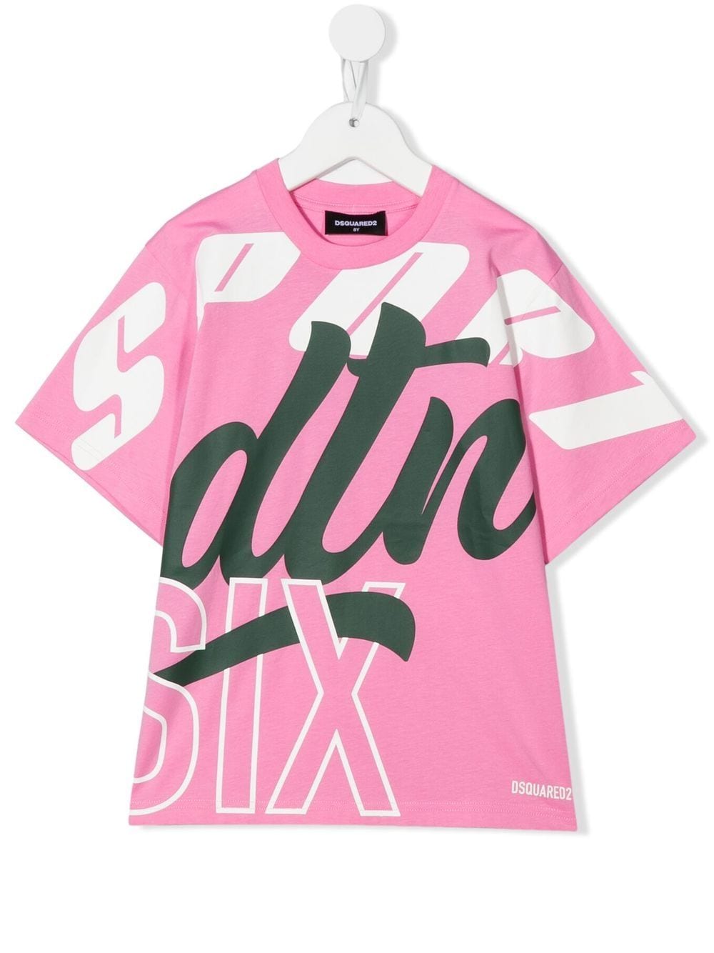 Dsquared2 Kids text print T-shirt - Pink von Dsquared2 Kids