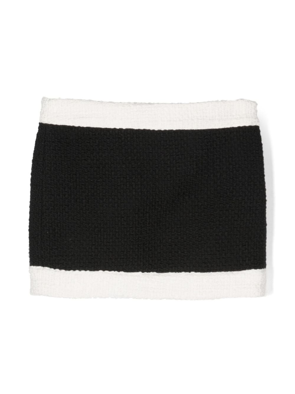 Dsquared2 Kids two-tone tweed cotton skirt - Black von Dsquared2 Kids