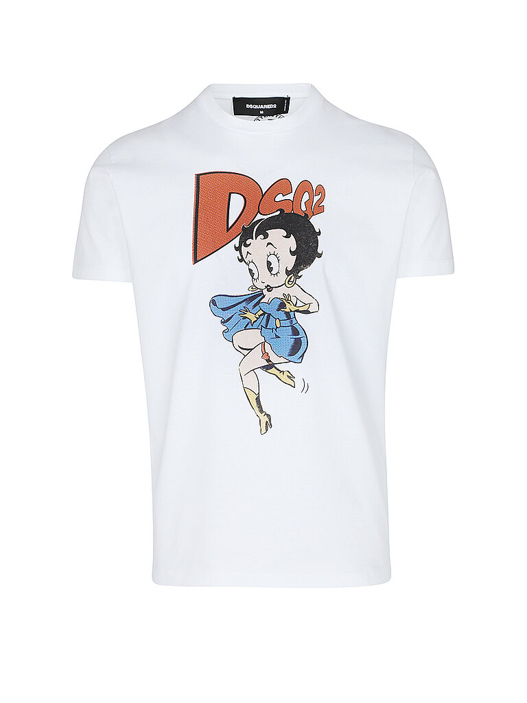 DSQUARED2 T-Shirt BETTY BOOP weiss | S von Dsquared2