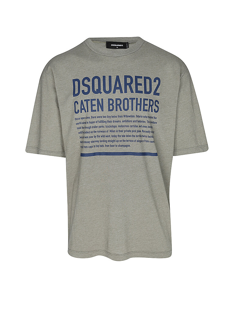 DSQUARED2 T-Shirt Loose Fit grau | L von Dsquared2