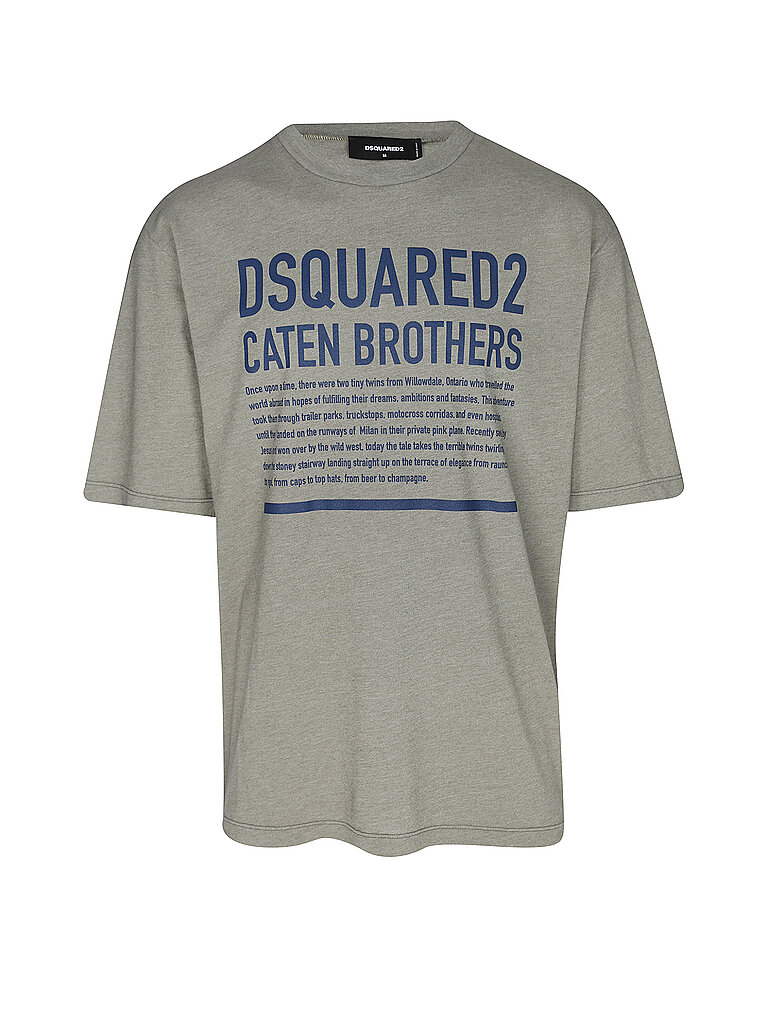 DSQUARED2 T-Shirt Loose Fit grau | XL von Dsquared2
