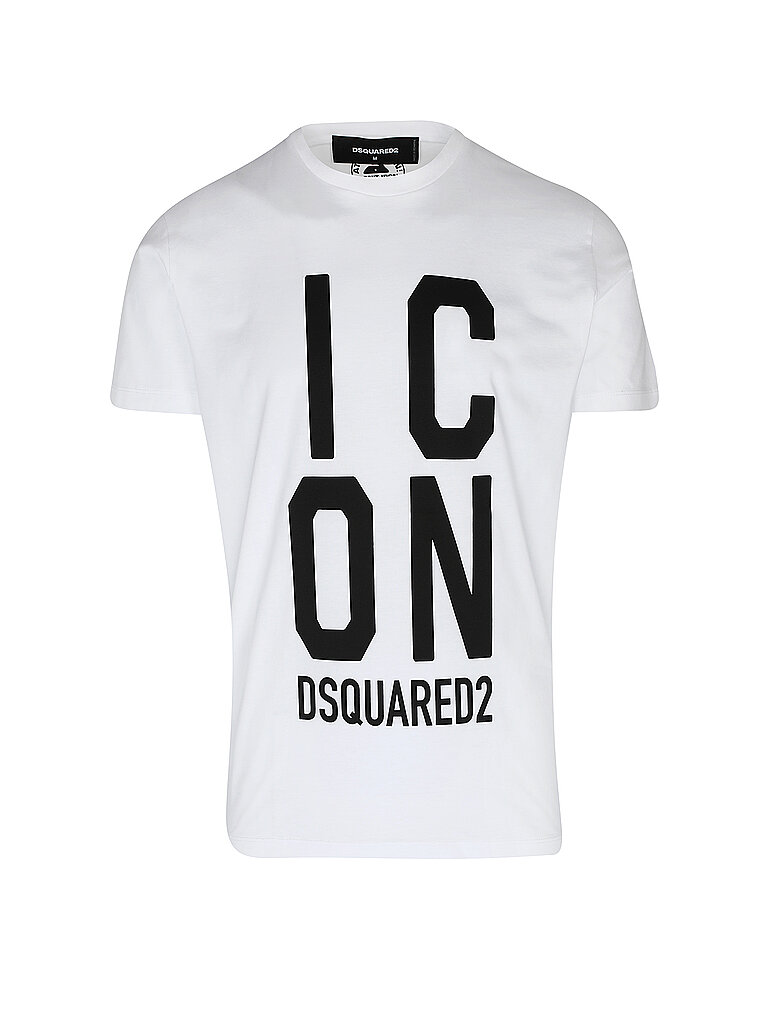 DSQUARED2 T-Shirt weiss | L von Dsquared2