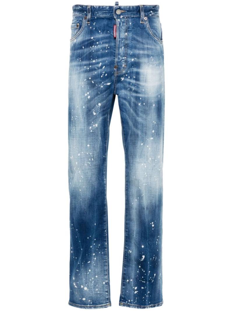 Dsquared2 642 logo-appliqué regular jeans - Blue von Dsquared2