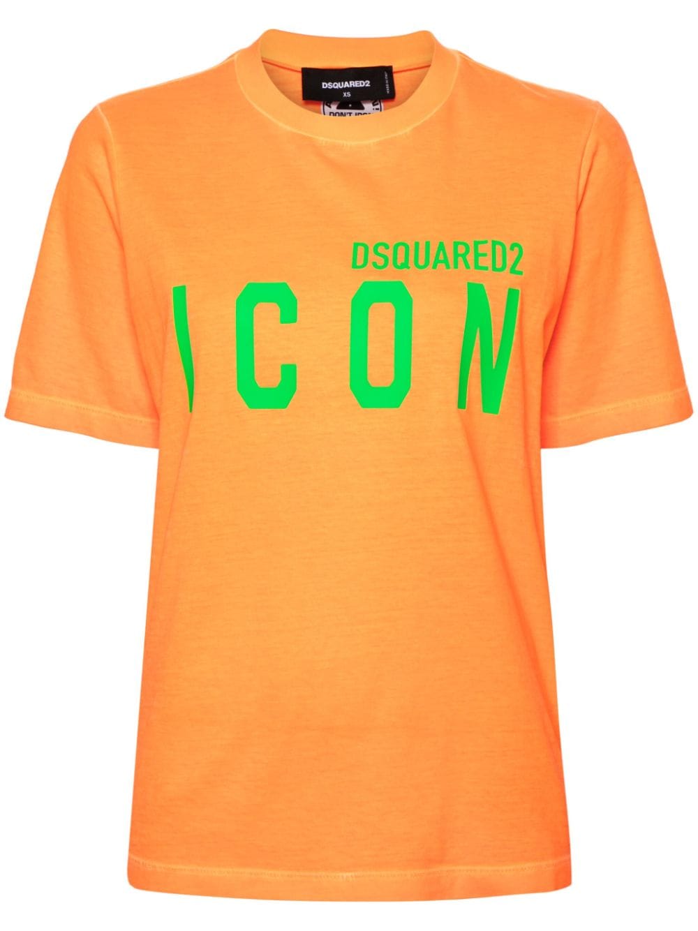 Dsquared2 Be Icon cotton T-shirt - Orange von Dsquared2