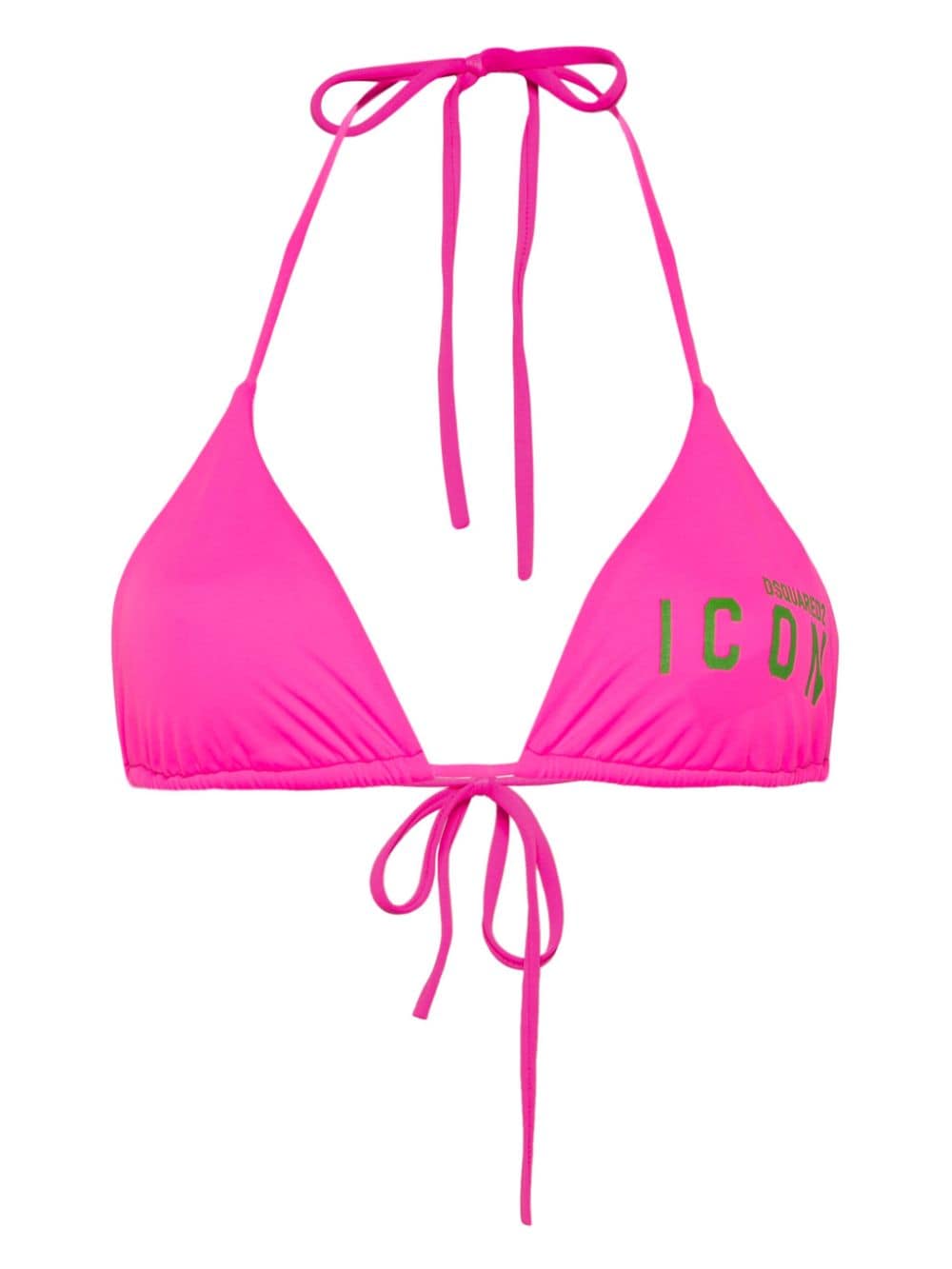 Dsquared2 Be Icon triangle bikini top - Pink von Dsquared2