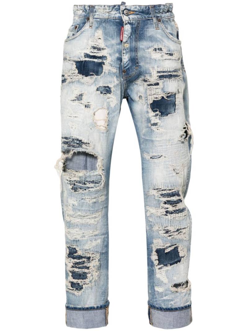 Dsquared2 Big Brother distressed-finish jeans - Blue von Dsquared2