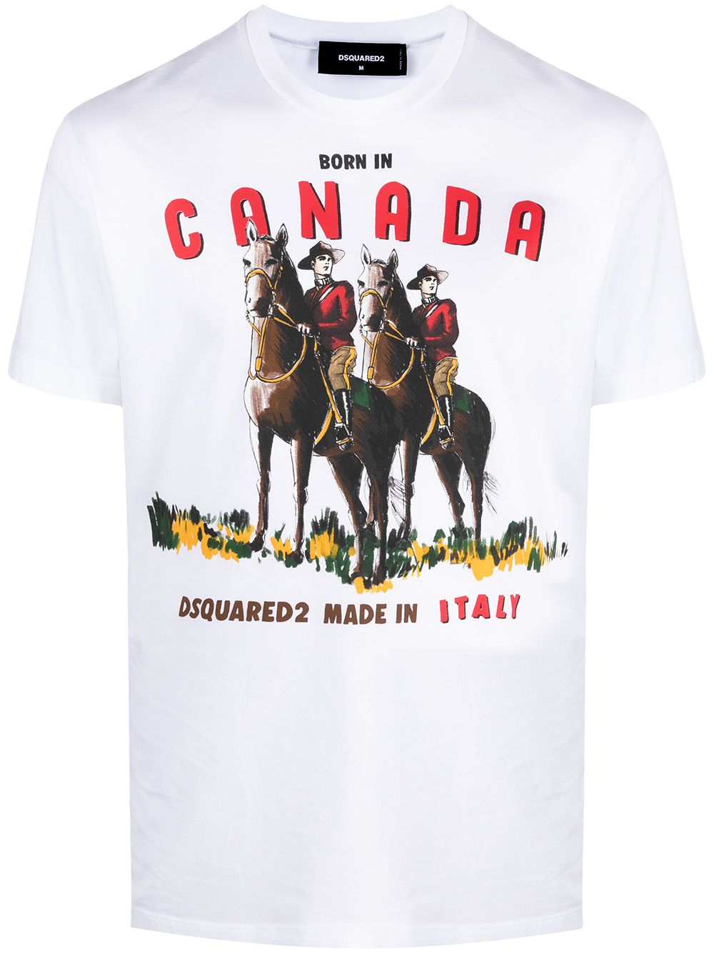 Dsquared2 Born in Canada print T-shirt - White von Dsquared2
