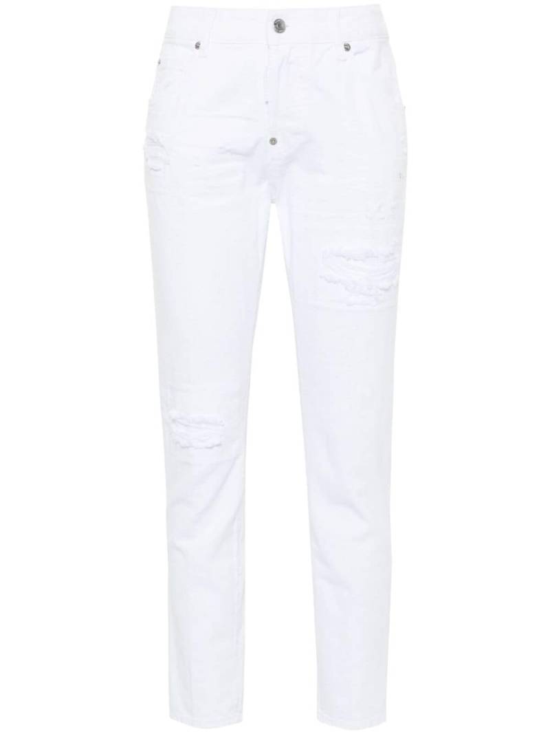 Dsquared2 Cool Girl low-rise slim-fit jeans - White von Dsquared2