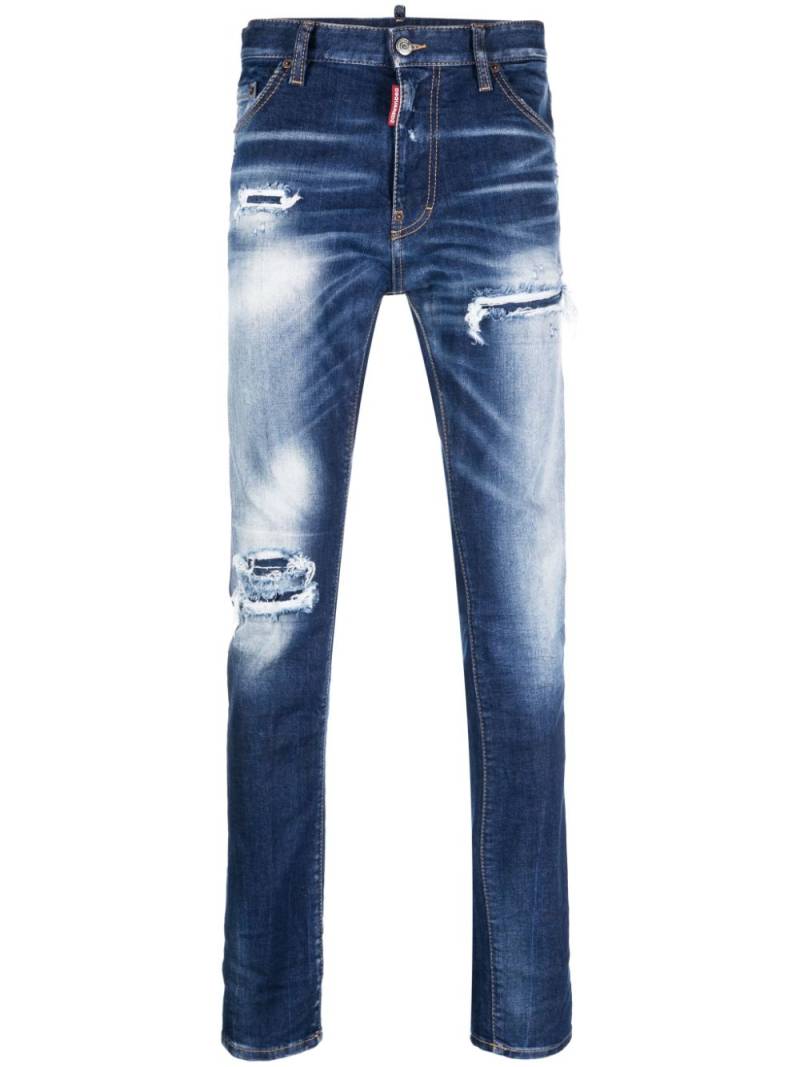 Dsquared2 Cool Guy distressed slim-leg jeans - Blue von Dsquared2