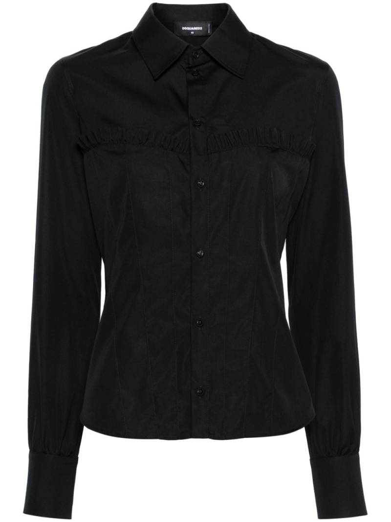 Dsquared2 Corset cotton shirt - Black von Dsquared2