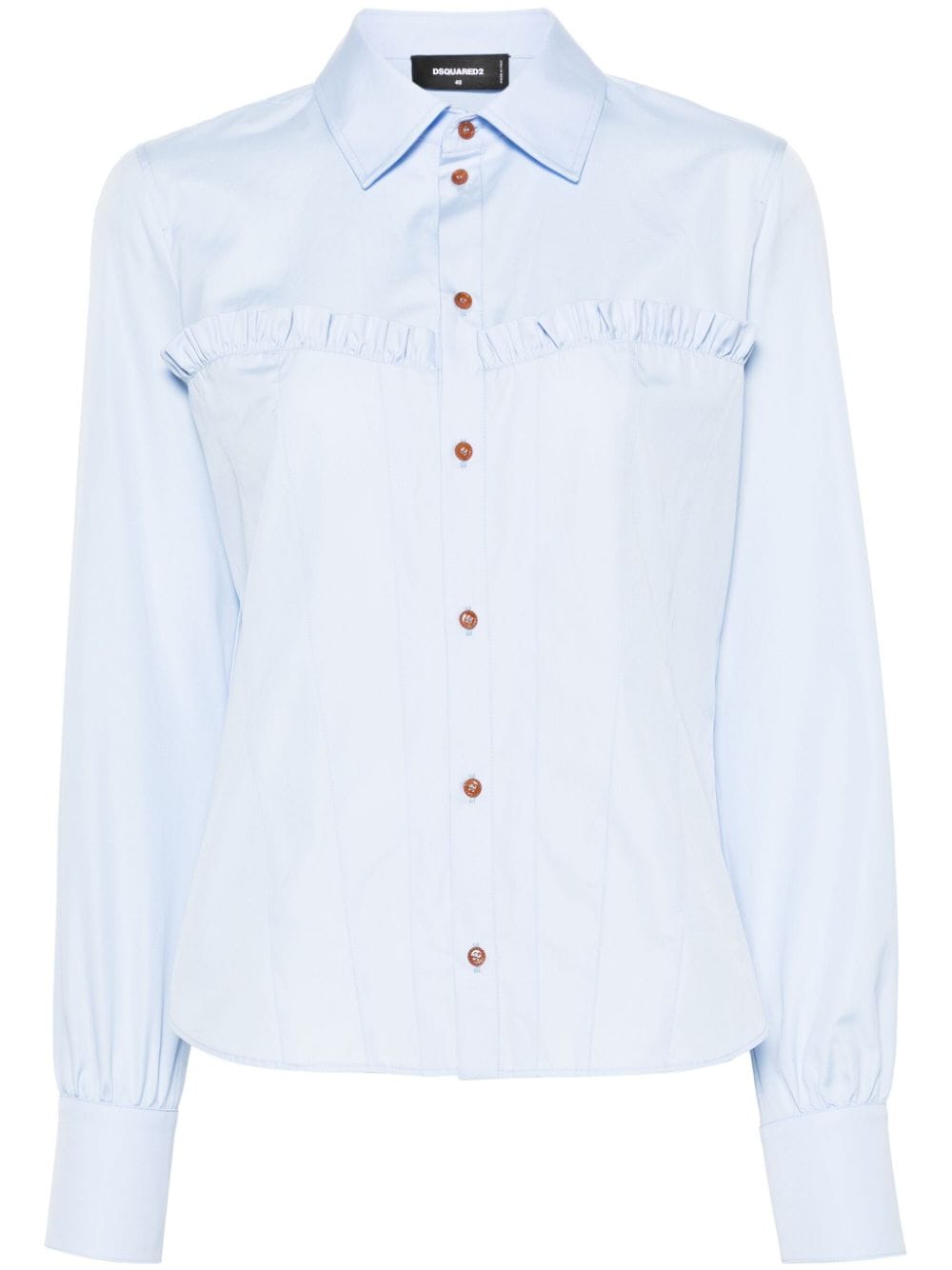 Dsquared2 Corset cotton shirt - Blue von Dsquared2