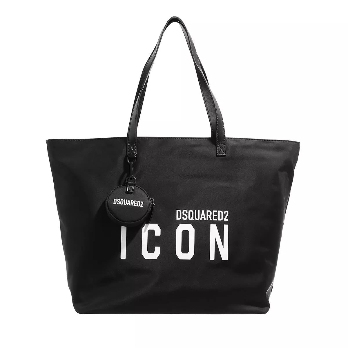 Dsquared2 Umhängetasche - Icon Shopping Bag - Gr. unisize - in Schwarz - für Damen von Dsquared2