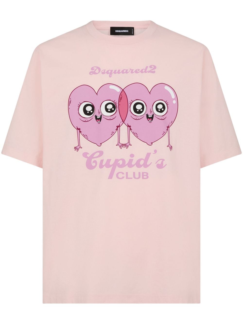 Dsquared2 Cupid's Club cotton T-shirt - Pink von Dsquared2