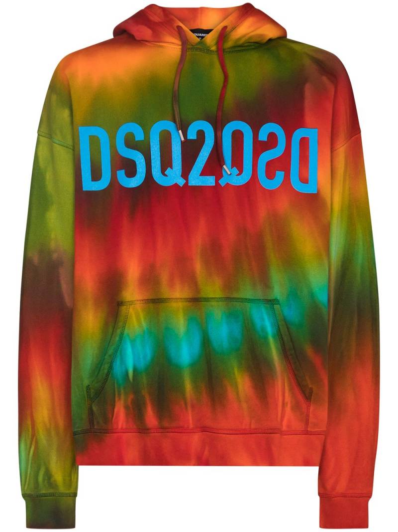 Dsquared2 reverse-logo tie-dye hoodie von Dsquared2