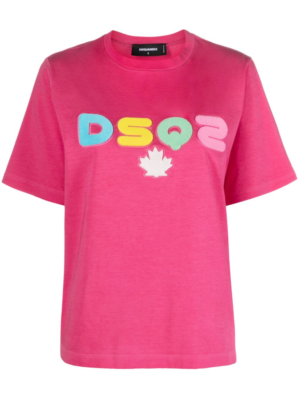 Dsquared2 DSQ2-print cotton T-shirt - Pink von Dsquared2