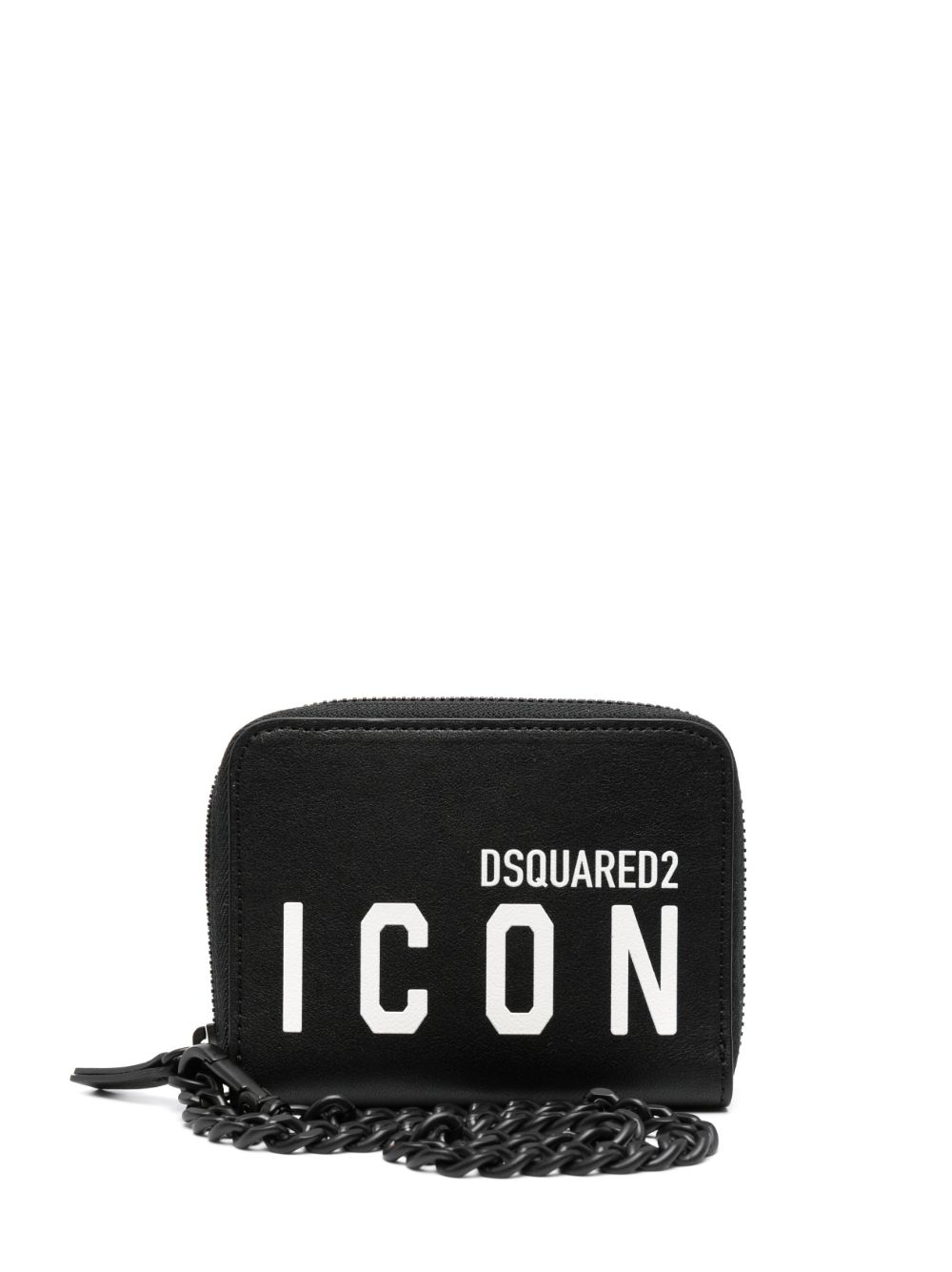 Dsquared2 Icon logo-print leather wallet - Black von Dsquared2
