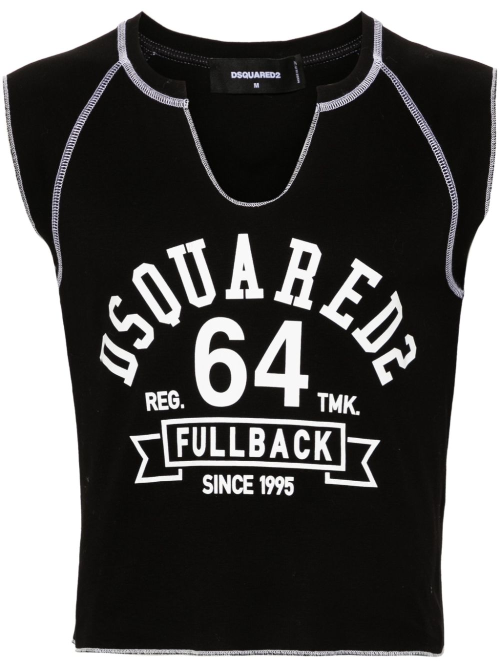 Dsquared2 Darling sleveless cropped T-shirt - Black von Dsquared2