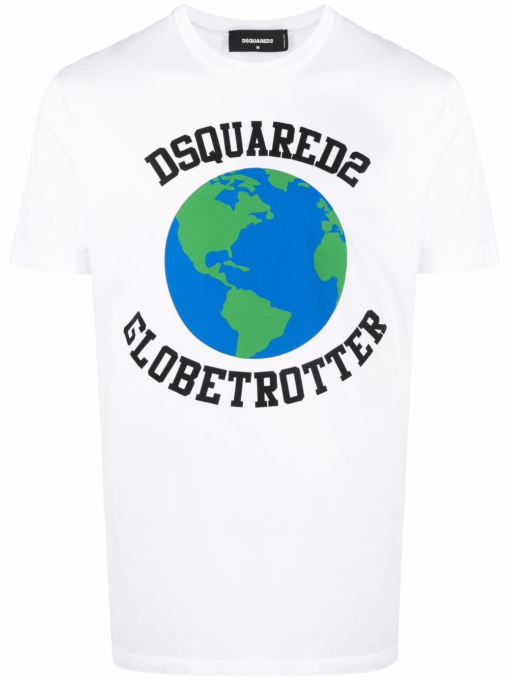 Dsquared2 Globetrotter logo-print T-shirt - White von Dsquared2