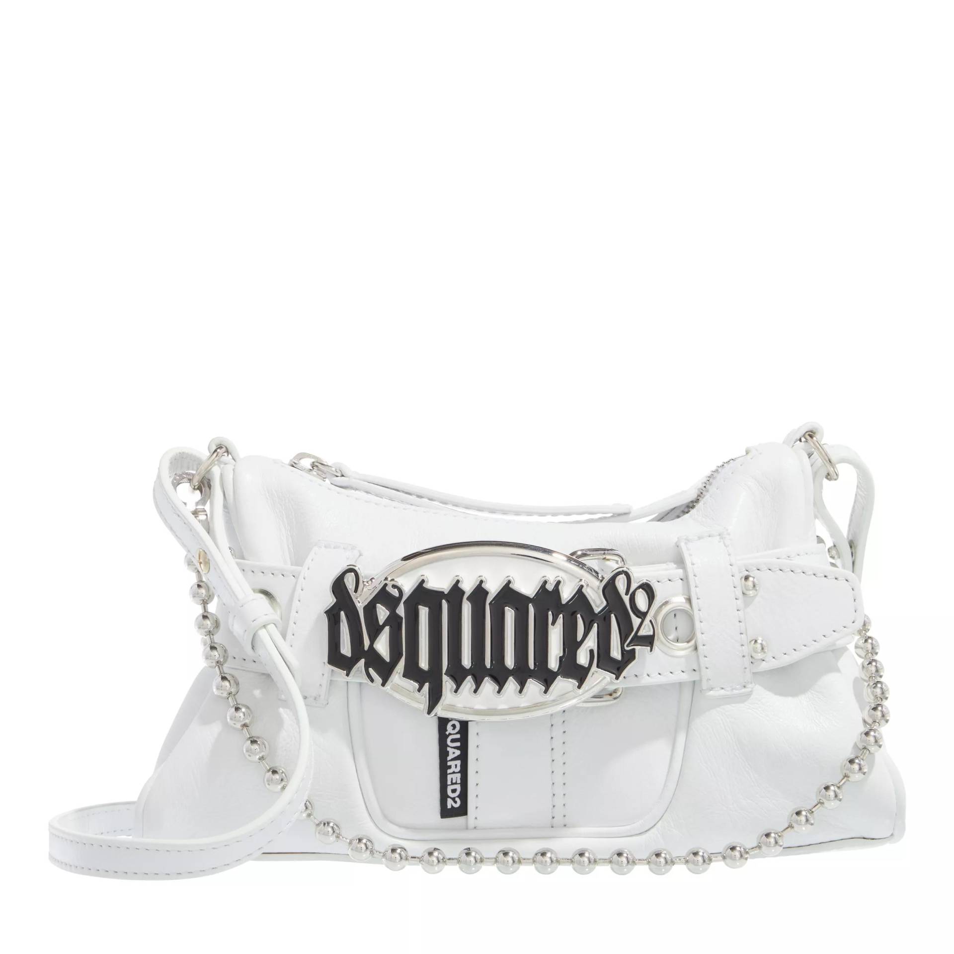 Dsquared2 Handtasche - Gothic Dsquared2 Belt Clutch - Gr. unisize - in Weiß - für Damen von Dsquared2