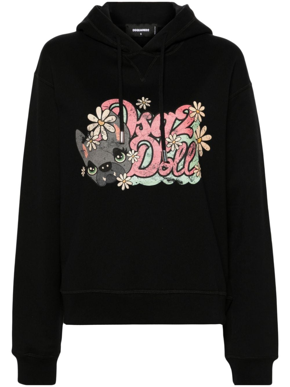 Dsquared2 Hilde Doll Cool cotton hoodie - Black von Dsquared2