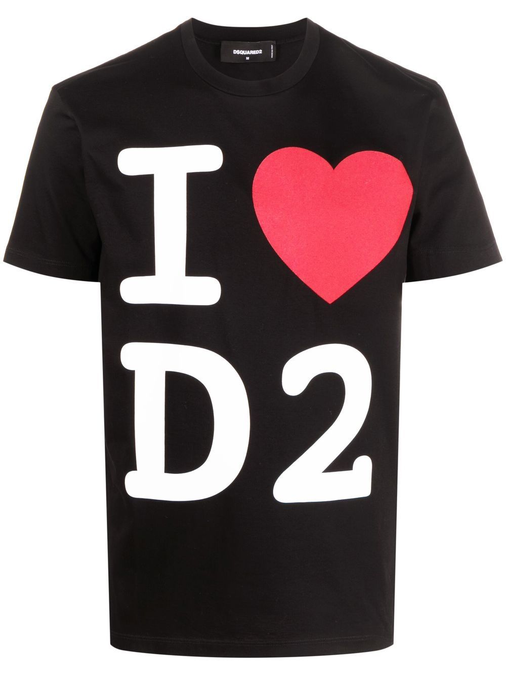 Dsquared2 'I Love D2' Cool graphic-print T-shirt - Black von Dsquared2