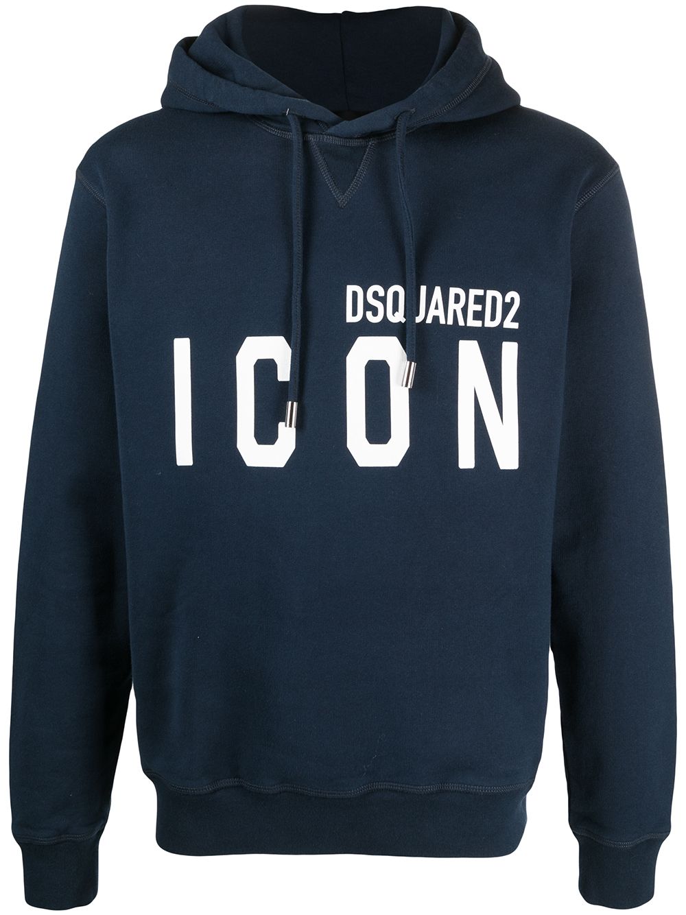 Dsquared2 ICON print hoodie - Blue von Dsquared2