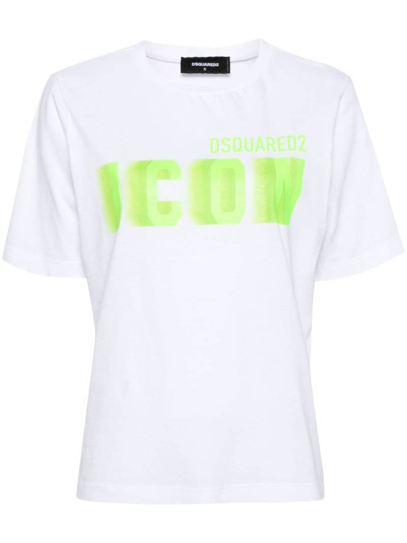 Dsquared2 Icon Blur cotton T-shirt - White von Dsquared2