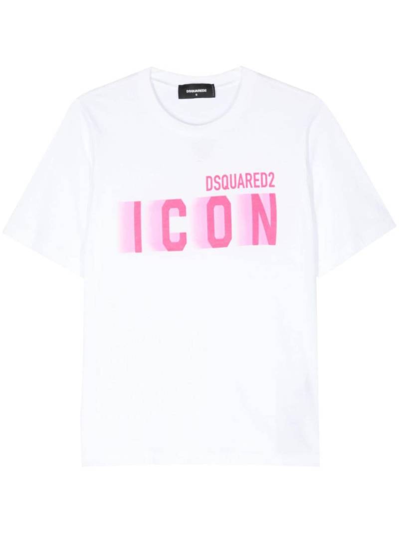 Dsquared2 Icon Blur cotton T-shirt - White von Dsquared2