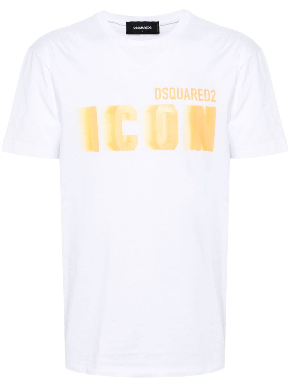 Dsquared2 Icon Blur-print cotton T-shirt - White von Dsquared2