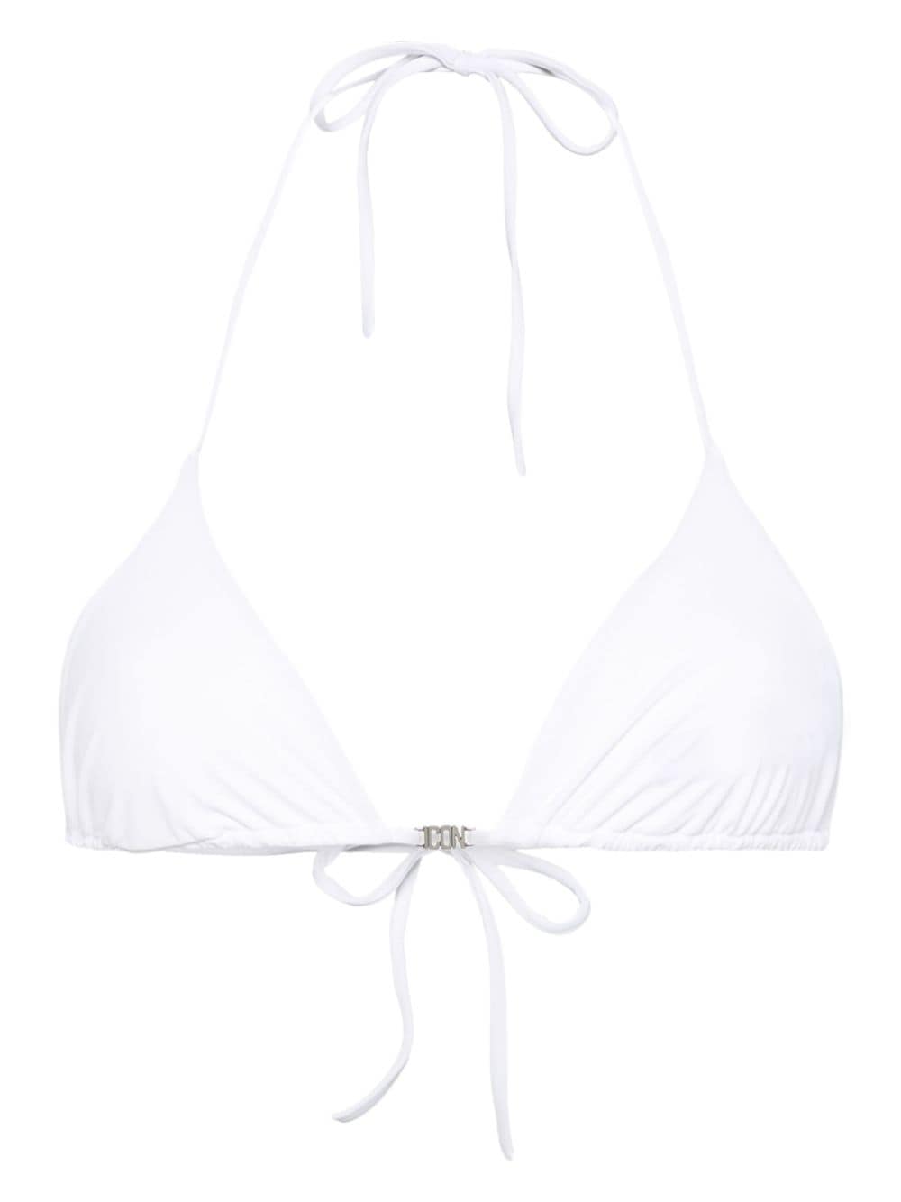 Dsquared2 Icon Clubbing bikini top - White von Dsquared2