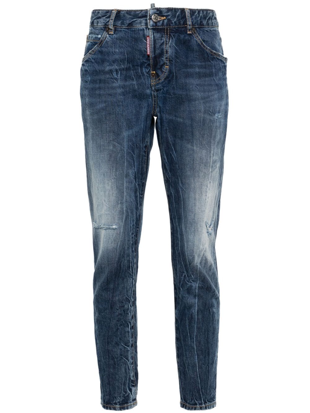 Dsquared2 Icon Cool Girl high-rise tapered jeans - Blue von Dsquared2