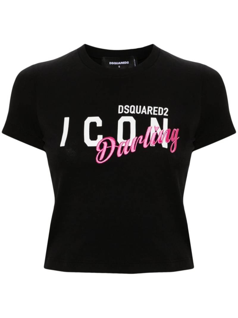 Dsquared2 Icon Darling cotton T-shirt - Black von Dsquared2