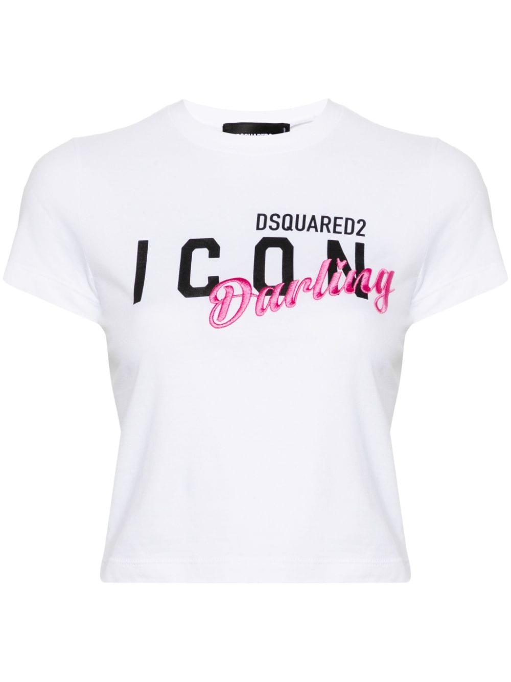 Dsquared2 Icon Darling cropped T-shirt - White von Dsquared2