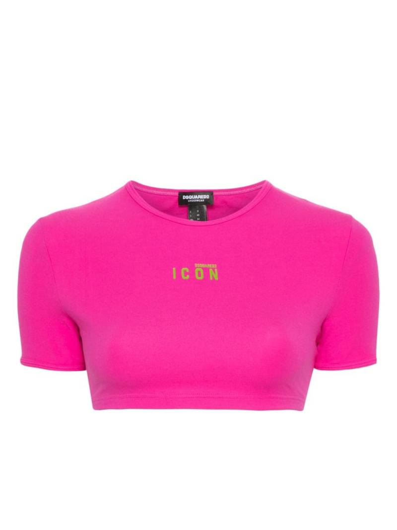 Dsquared2 Icon cropped top - Pink von Dsquared2