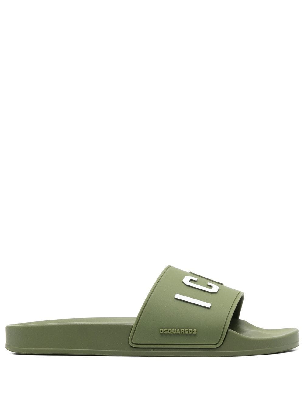 Dsquared2 Icon-embossed pool slides - Green von Dsquared2