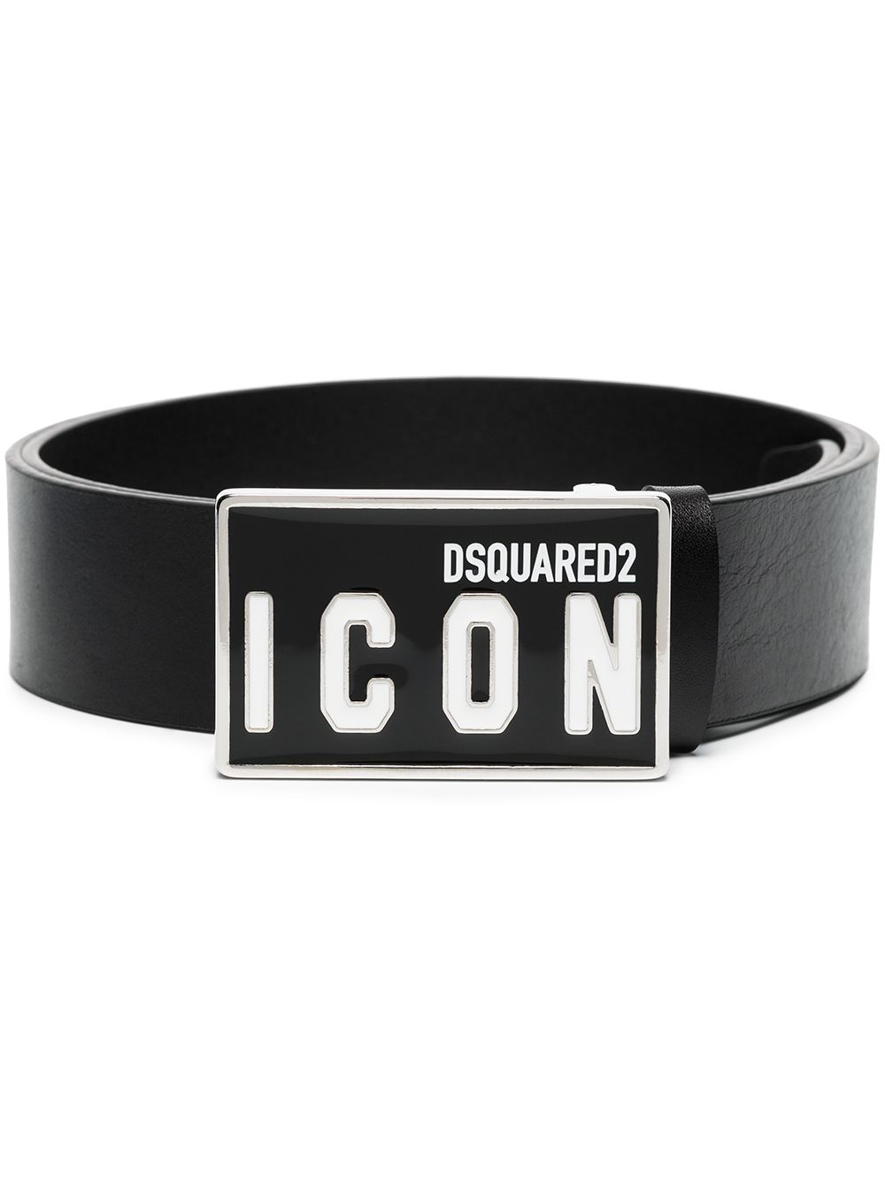 Dsquared2 Icon leather belt - Black von Dsquared2