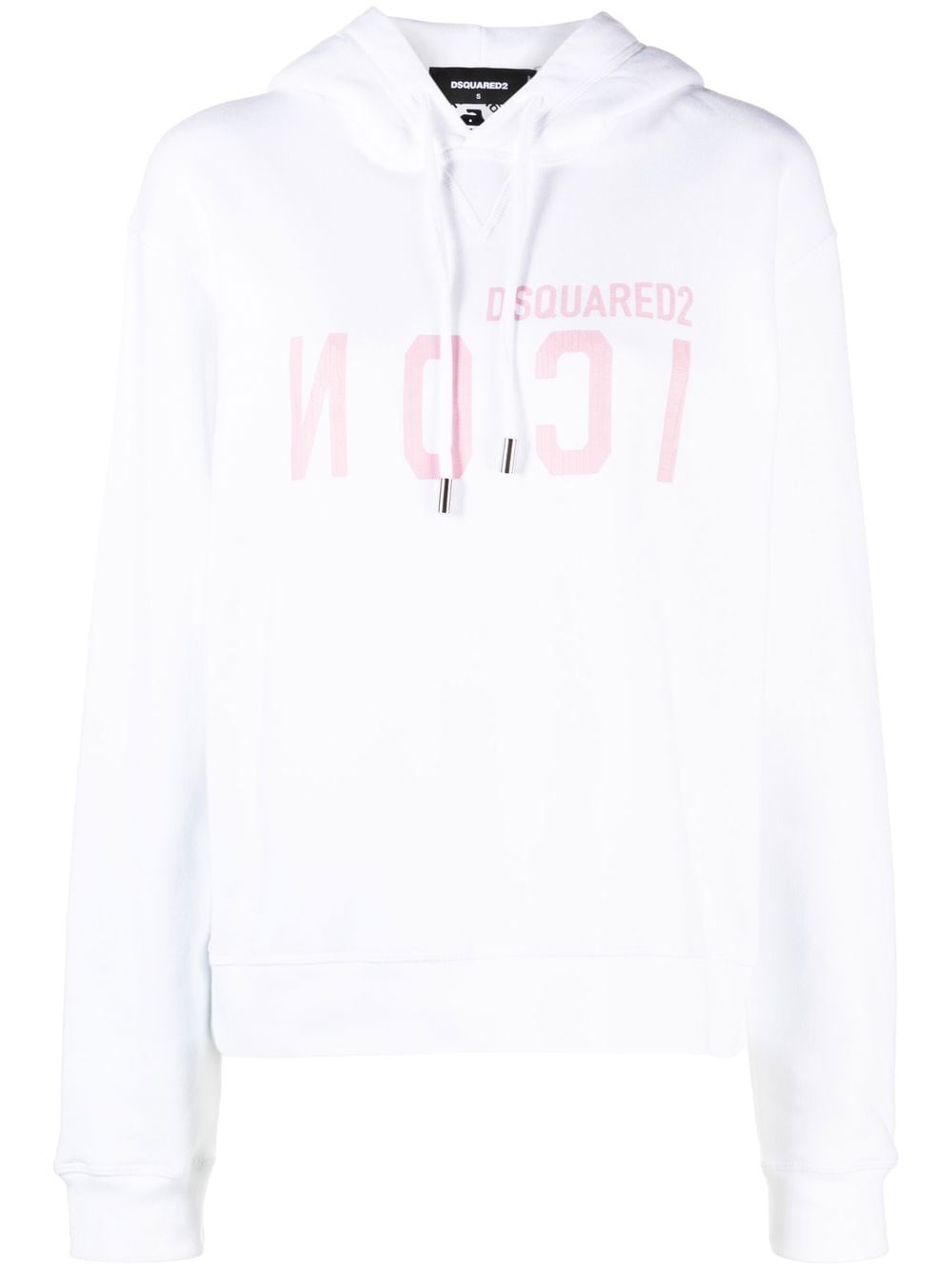 Dsquared2 Icon logo-print hoodie - White von Dsquared2